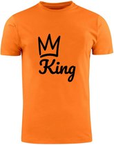 King logo Oranje Heren T-shirt | koningsdag | Willem Alexander | koning
