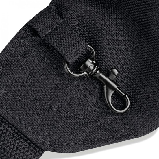 Zwart heuptasje/buideltasje voor volwassenen 37 x 15 cm - Zwarte heuptassen/fanny pack voor op reis/onderweg