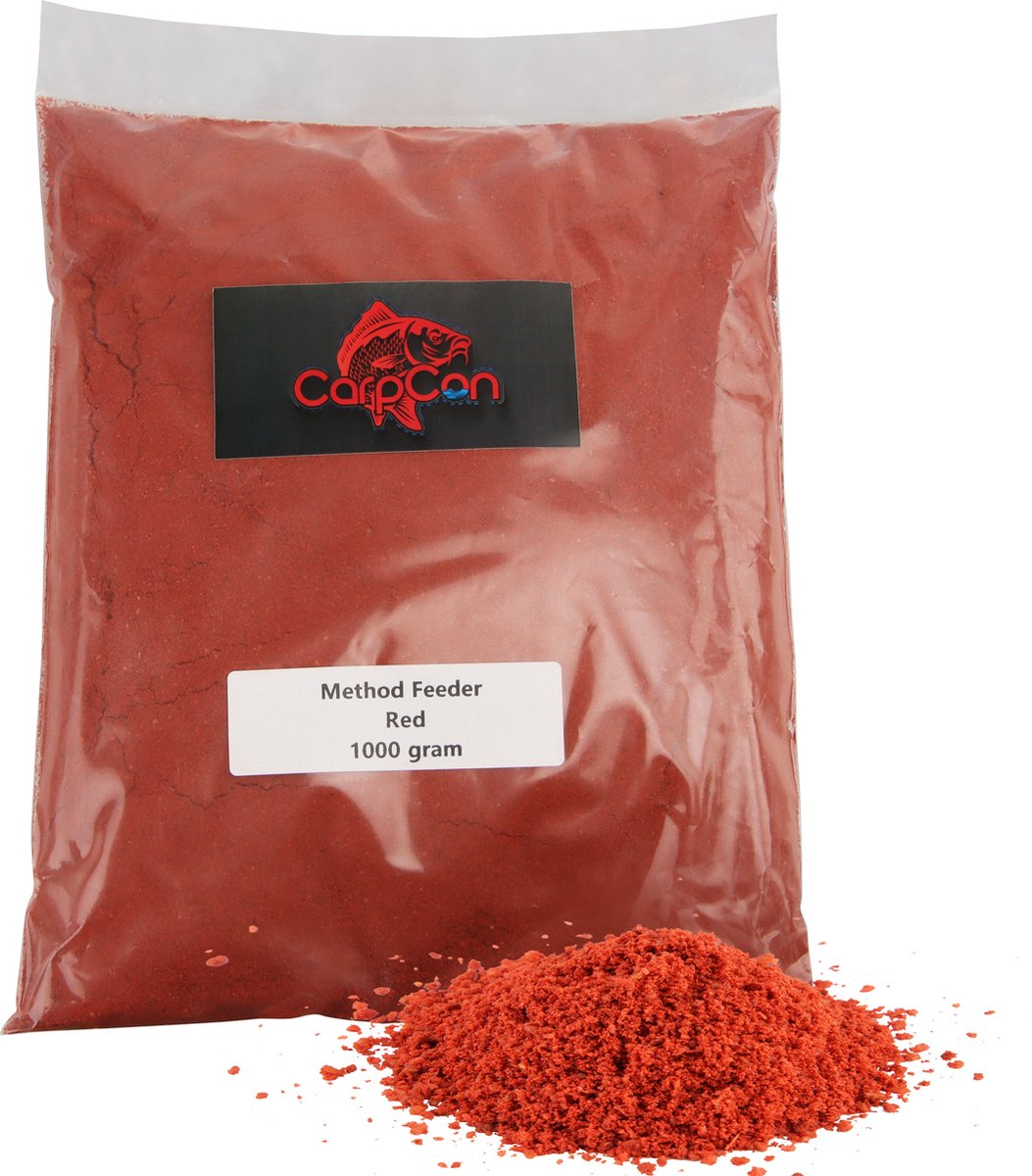 1kg Method 'Robin Red' - Method Feeder Grondvoer - Karper/Witvis lokvoer - Feeder Vissen - Aas - Method voer