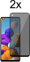 Privacy Screenprotector OnePlus 9 Screenprotector - Beschermglas oneplus 9 screen protector glas - Anti Spy - 2 stuks