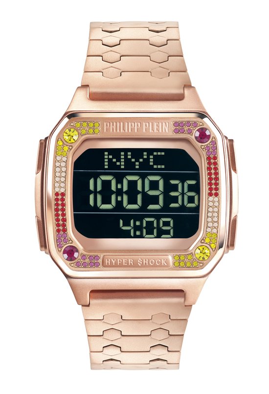 Philipp Plein Hyper $Hock PWHAA0821 Horloge - Staal - Rosékleurig - Ø 42 mm