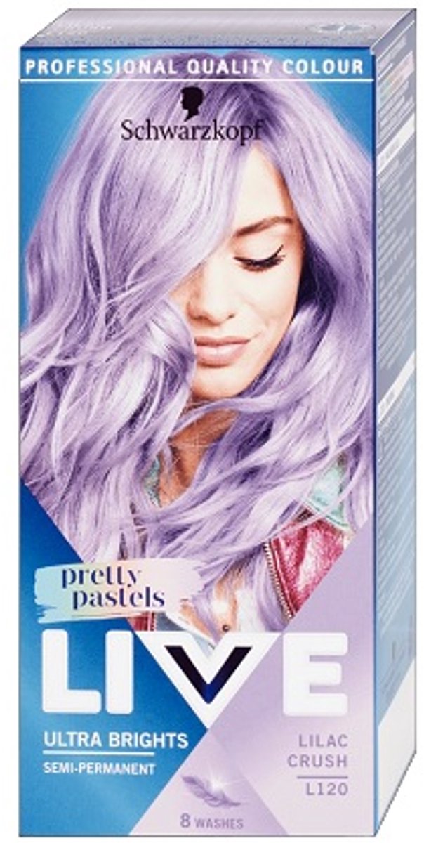 Schwarzkopf - Live Ultra Brights Or Pastel Hair Dye Semi-Solid L120 Lilac Crush