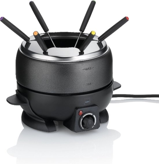 Fondue Set, Elektrisch, 6 Personen, Zwart Kela Simplon