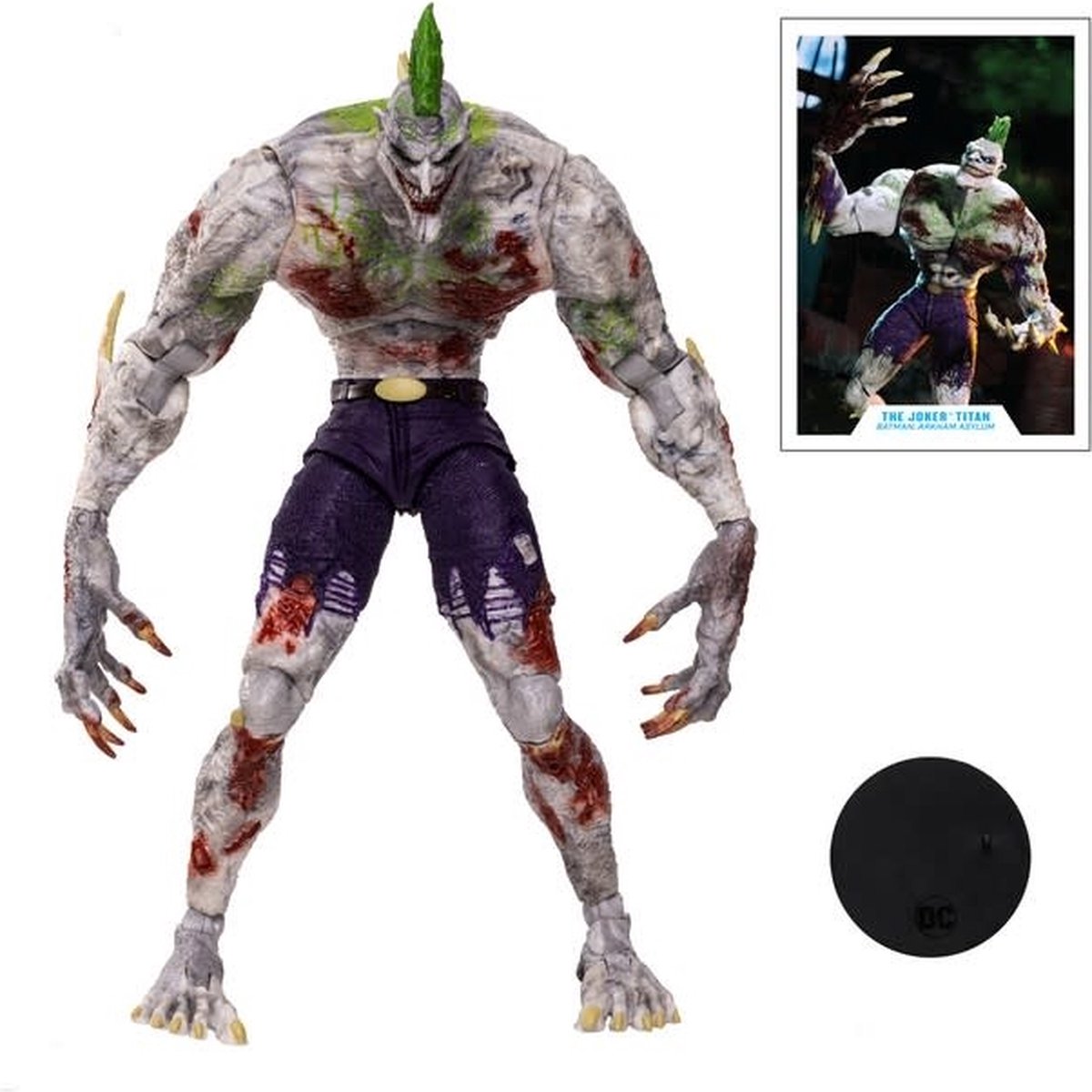DC Comics: Batman Arkham Asylum - Titan Joker Megafig Action Figure - mcfarlane toys
