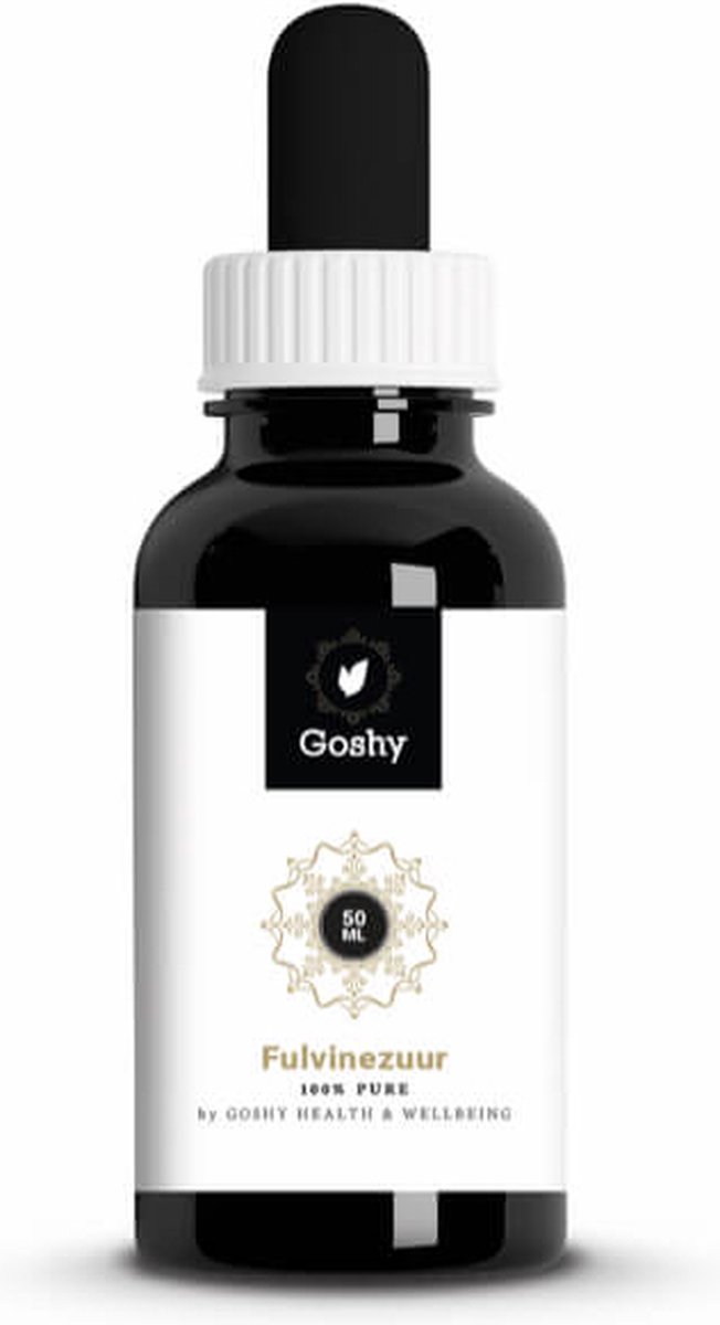 Goedkoopste Goshy - Ultra Fulvic Acid - Fulvinezuur - Detox - Essentiële mineralen - Antioxidant - Betere opname - Gezondheid - Vloeibaar - 50ml - Vegan - Voedingssupplement