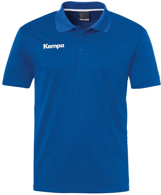 Kempa Poly Poloshirt Royal Blauw Maat 164