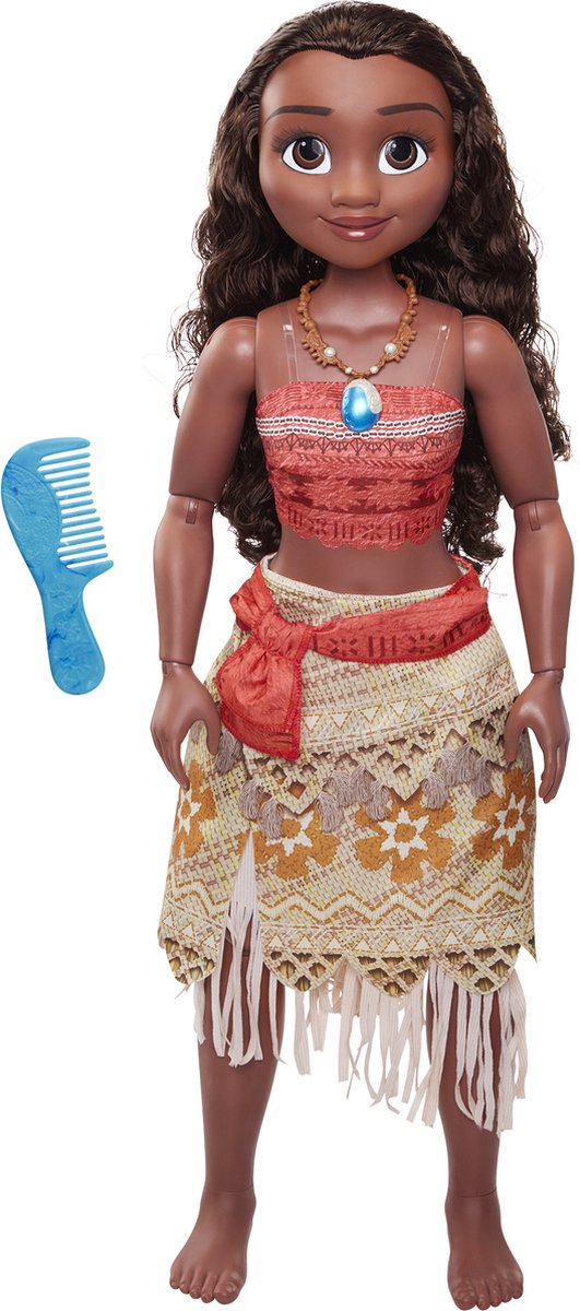 Disney Prinses Vaiana Playdate Pop – 80 cm – Beweegbaar - met Haarborstel