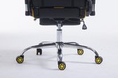 CLP Limit xl Bureaustoel - Kunstleer zwart/geel met voetensteun