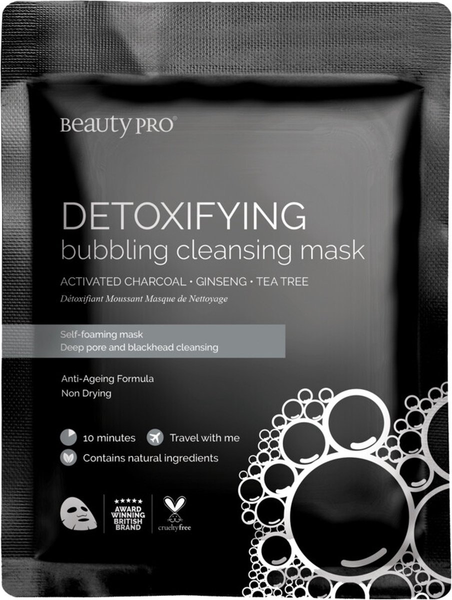 BeautyPro Gezichtsmasker Ontgiftende Bubbelende Reiniging Masker