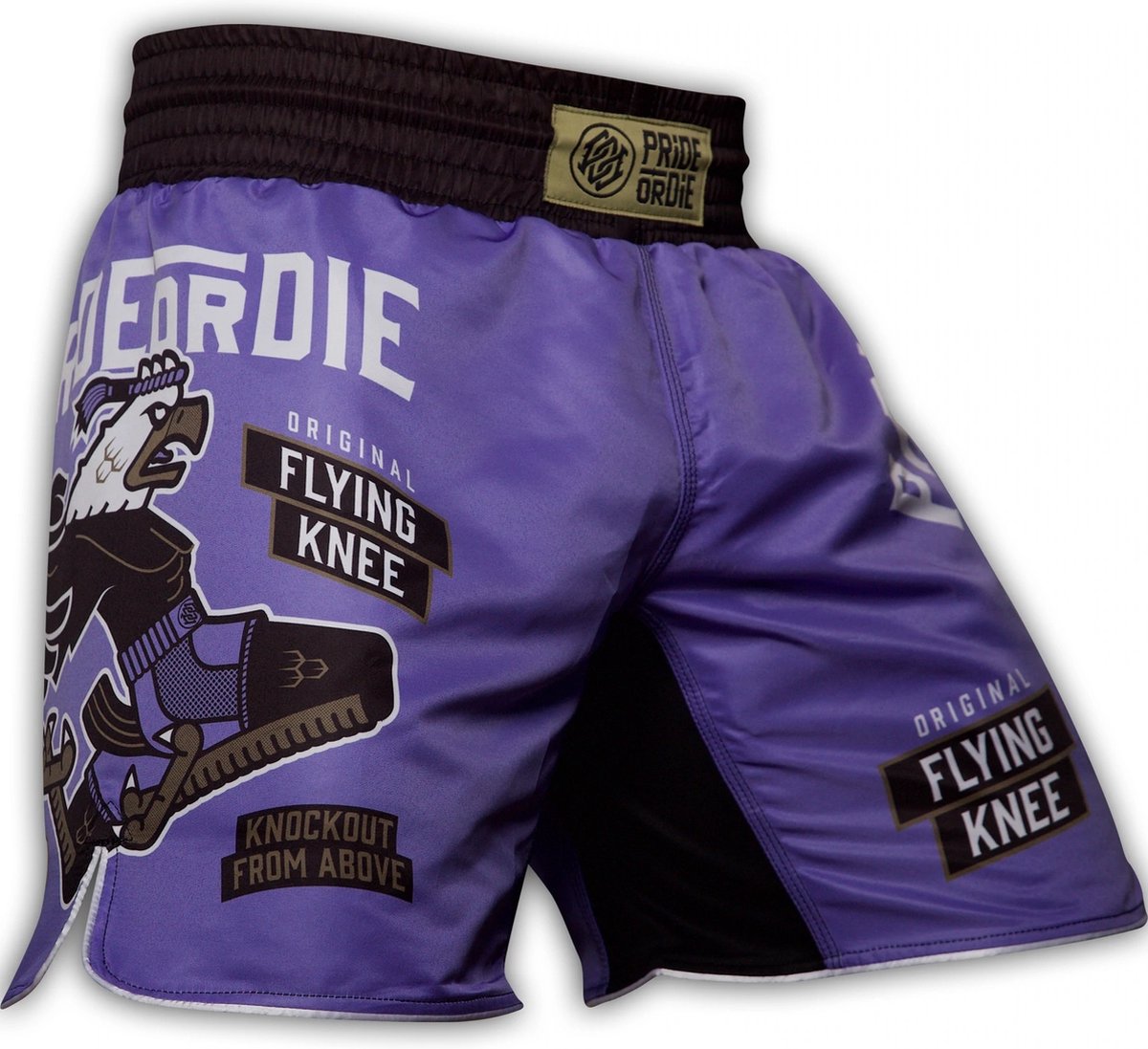 PrideorDie Flying Knee Fightshorts Paars Vechtsportbroek L - Jeans Maat 34