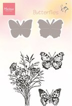 Marianne Design Stamp en die sets Tiny's Butterflies