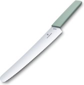 Victorinox Swiss Modern Baker's Knife 26 cm – Lame dentelée – Pointe arrondie