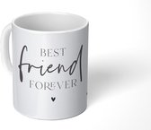 Mok - Koffiemok - BFF - Beste vrienden - Best friend forever - Quotes - Spreuken - Mokken - 350 ML - Beker - Koffiemokken - Theemok - Mok met tekst