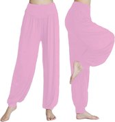 Sarouel - Pantalon de yoga - Pantalon Chill - Rose clair - XXL - Sarouel - Pantalon aéré - Pantalon ample
