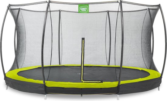 EXIT Silhouette inground trampoline rond ø427cm - groen