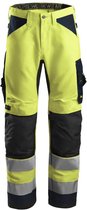 Snickers 6331 AllroundWork, High-Vis Werkbroek+, Klasse 2 - High-Vis Geel/Donker blauw - 64