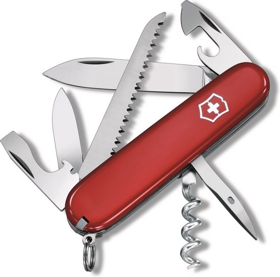 Victorinox Camper Red Zwitsers Zakmes - 13 Functies - Rood