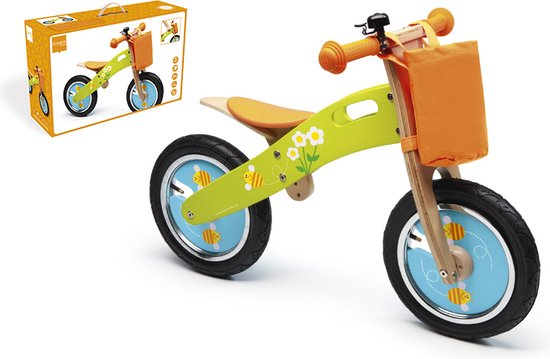 Scratch Loopfiets Hout Bloemetjes en bijtjes van Scratch — afbeelding 5