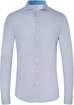 Desoto - Overhemd Ruit Blauw - XL - Heren - Slim-fit