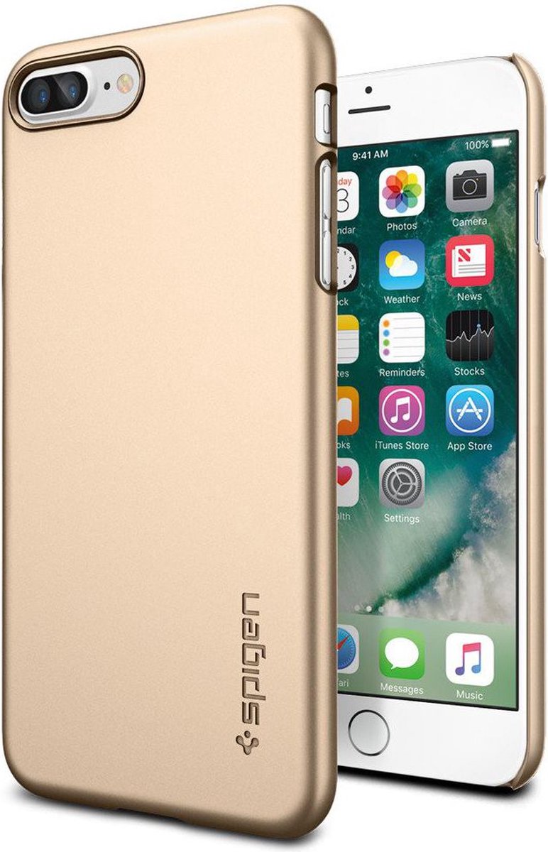 Spigen Thin Fit Case Apple iPhone 7 Plus / 8 Plus Goud