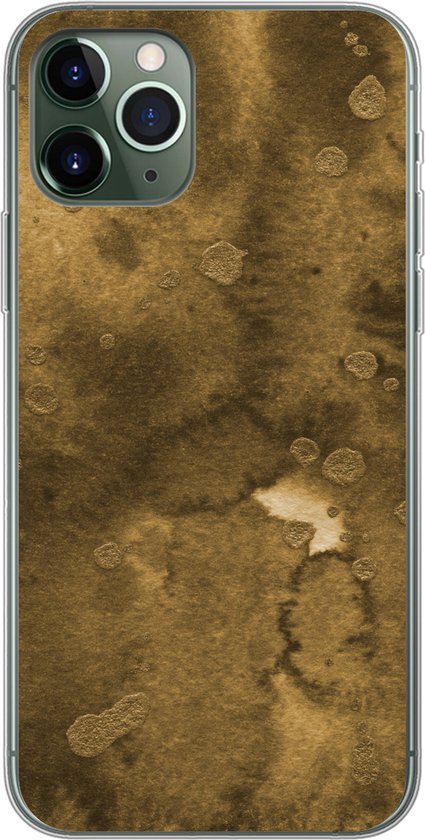 Coque iPhone 11 Pro - Or - Peinture - Abstrait - Coque de téléphone en Siliconen