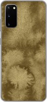 Geschikt voor Samsung Galaxy S20 hoesje - Goud - Verf - Abstract - Siliconen Telefoonhoesje