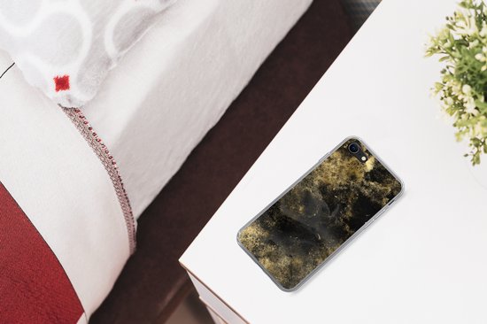 Coque iPhone 7 - Or - Luxe - Vintage - Zwart - Coque de téléphone en Siliconen
