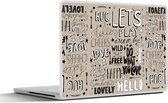 Laptop sticker - 14 inch - Quotes - Spreuken - Woorden - Kinderen - Kids - Baby - 32x5x23x5cm - Laptopstickers - Laptop skin - Cover