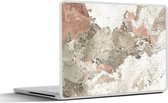 Laptop sticker - 11.6 inch - Graniet - Wit - Keien - 30x21cm - Laptopstickers - Laptop skin - Cover