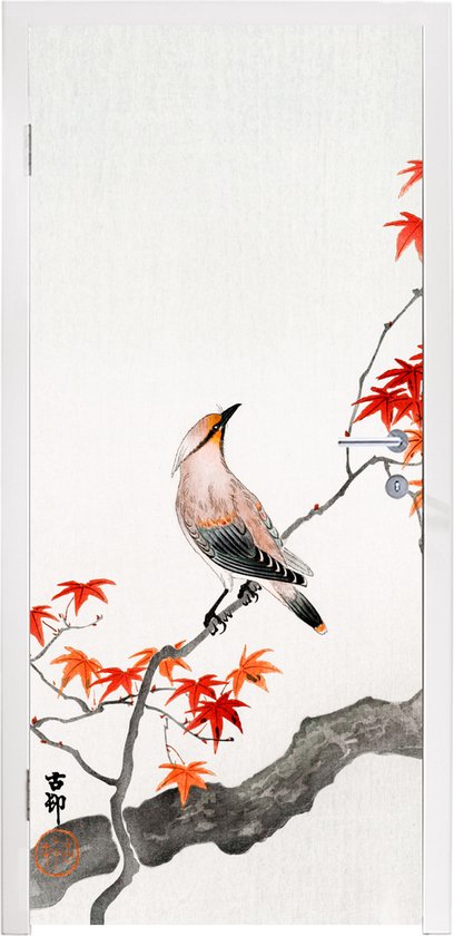Poster met Lijst - 90x60 cm - Japanse esdoorn - Bomen - Brug