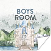 Poster Quotes - Spreuken - Jongen - Boy's Room - Kids - Baby - Jongetje - 100x100 cm XXL - Poster Babykamer