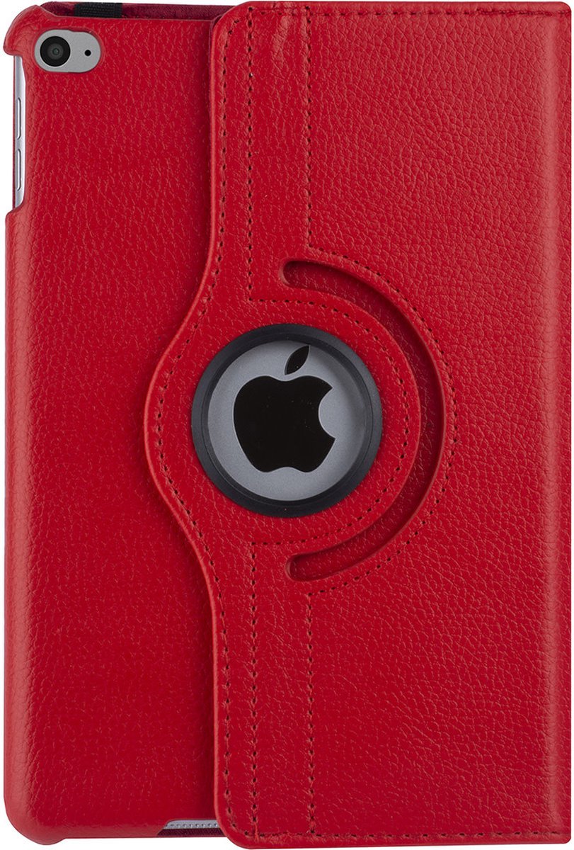 Apple iPad Mini 4 Rood Book Case Tablethoes - 360 graden draaibaar