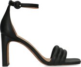 Manfield - Dames - Zwarte leren pumps - Maat 37