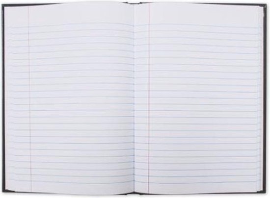 Notitieboek A4 harde kaft gelinieerd - Paars Hoogglans - Gratis