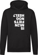 Is mijn fiets nog heel? Hoodie | wielrennen | tour de france | mountainbike | fietsen | Unisex | Trui | Sweater | Hoodie | Capuchon | Zwart