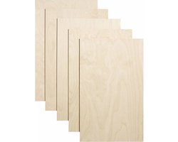 Betula Berken Multiplex 3 MM - A3 formaat - 10 stuks - 297 x 420 MM