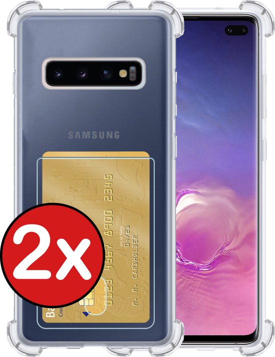 Coque Samsung S10 avec porte-cartes - Coque Samsung Galaxy S10 transparente  antichoc -... | bol.com