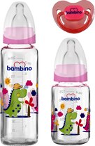 Bambino Roze Fopspeen- en Flessenset T099
