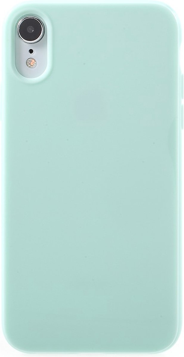 Peachy Flexibel hoesje TPU iPhone XR Case - Glanzend Groen