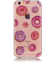 Peachy Donut hoesje doorzichtig TPU iPhone 6 en 6s case