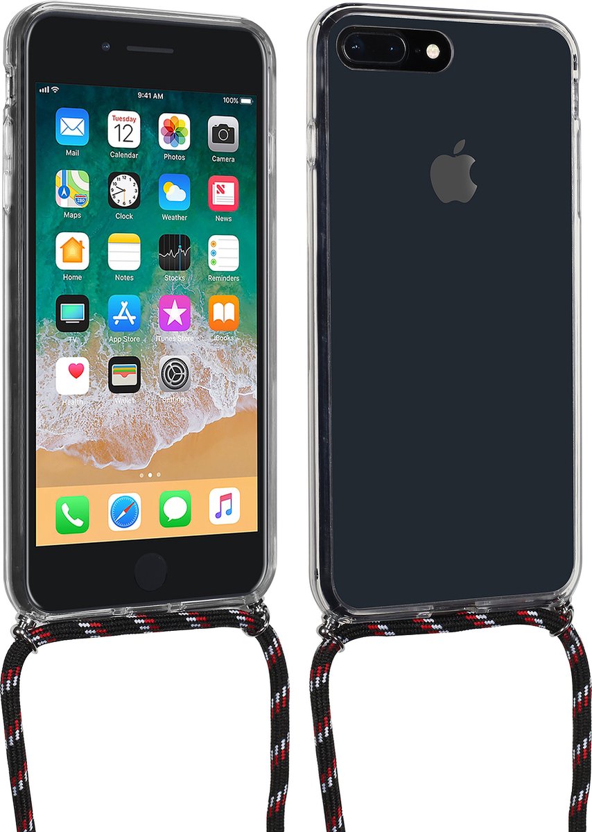 STILGUT - Telefoonhoesje met koord - Transparant - Apple Iphone 7 Plus