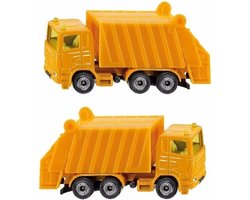 Siku Vuilniswagen - 2x - speelgoed truck - modelauto - 10 cm - kinder speelgoed