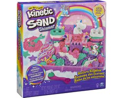 foto van Kinetic Sand Shimmer - Eenhoorn Koninkrijk-speelset met 907 g glanzend origineel Kinetic Sand 8 stuks gereedschap - Sensorisch speelgoed