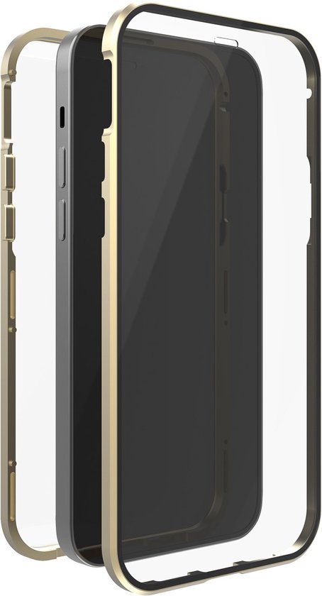 White Diamonds Cover "360° Glass" voor Apple iPhone 13 pro, goud