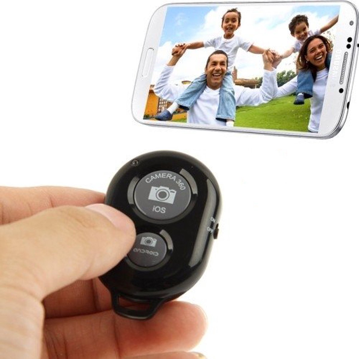 Peachy Bluetooth Shutter remote ontspanner - geschikt voor iPhone - Android