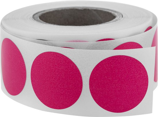 Vicloon gekleurde puntstickers, 2000 stuks ronde