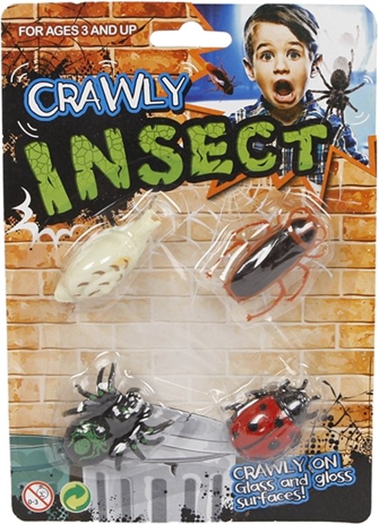 Toys Amsterdam raamlopers insecten – 5 cm – 4 stuks