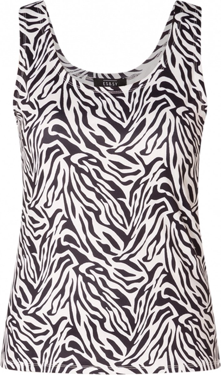 ES&SY Umaiza T-shirt - Off White/Black - maat 38
