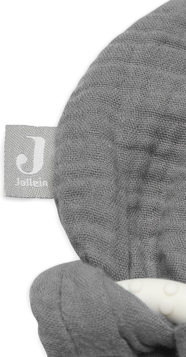 Jollein Bijtring Siliconen Bunny Ears - Storm Grey van Jollein — afbeelding 2