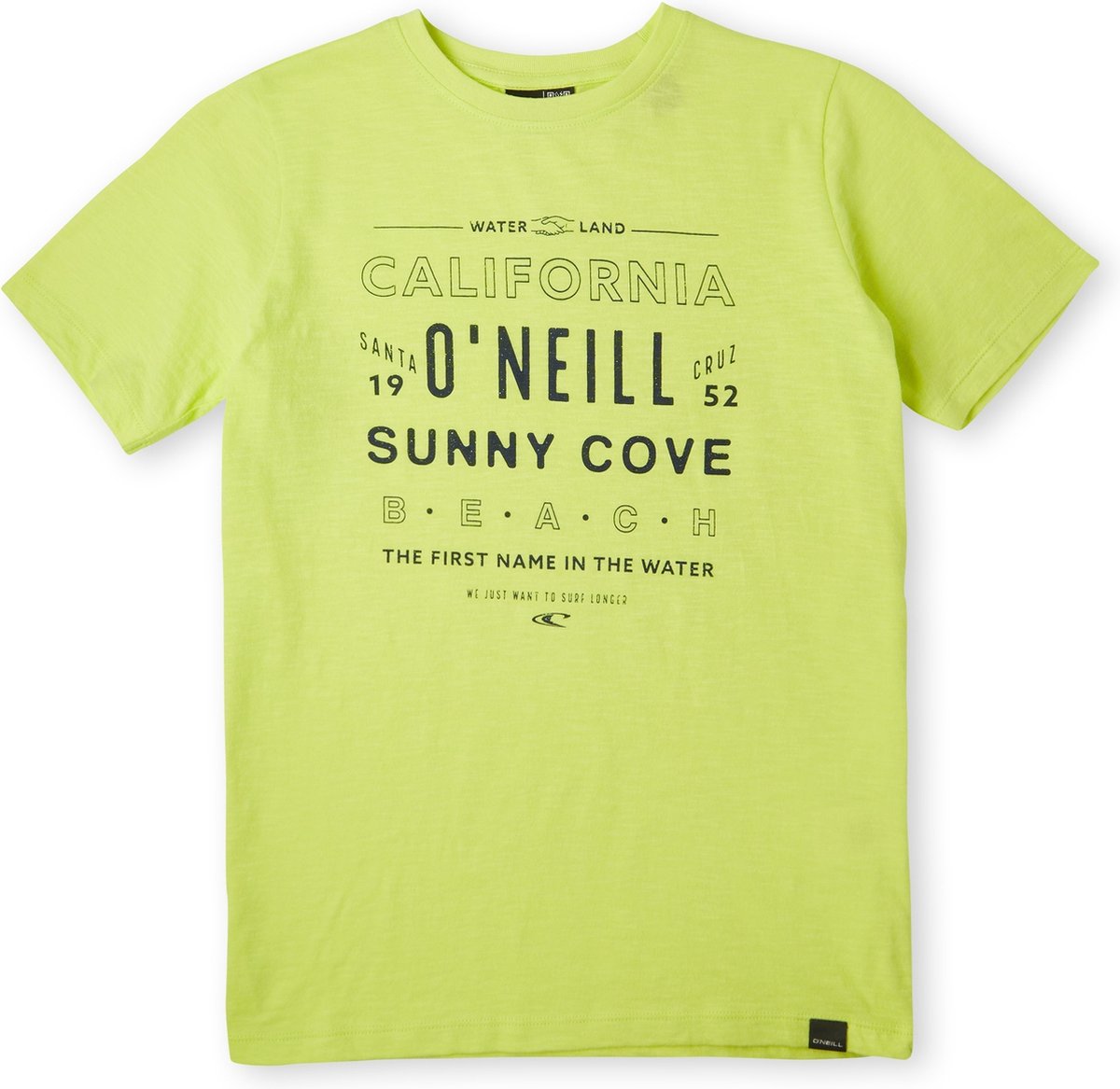 O’Neill T-Shirt Boys Muir Limegroen 176 Limegroen 100% Katoen Round Neck Limegreen